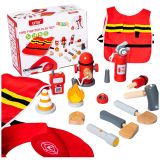 Set de Bombero Infantil con Accesorios de Madera