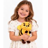Juguete peluche abeja de Lean Toys, textura agradable y colorido.