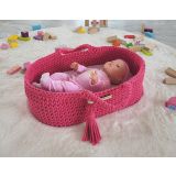 Moisés de Muñecas Boho My Sweet Baby - Fucsia 100% Algodón - imagen 2