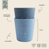 Vasos de silicona Trixie 2-pack - Mrs. Elephant para bebés - imagen 2
