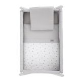 Minicuna Tijera Madera Ardi Gris/bco 55x87x74 Cm - Cambrass - imagen 3