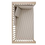 Jgo 2 Pcs.colcha I-v. Cuna 60 Derby Beige 60x120x3 Cm - Cambrass - imagen 3