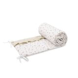 Protector de Cuna Sensillo Algodón Rosa Beige - Seguridad y Estilo