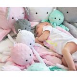 Pulpo Acogedor con Sonajero My Sweet Baby - Minky Puntos - imagen 2