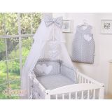 Red Antimosquitos Grande My Sweet Baby para Cuna con Corazones - imagen 2
