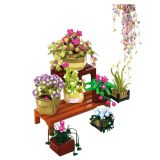 Set de construcción Cymbidium flores en macetas 1446 piezas LEAN Toys