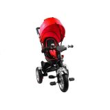 Triciclo PRO500 de Lean toys en color rojo con ruedas de goma