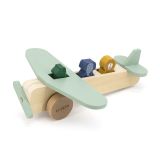 Avión de madera con animales Trixie - Juguete educativo - imagen 2