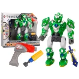 Robot Tornado Verde con Taladro y Destornillador