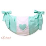 Bolsa de Juguetes Colgante Corazones Menta My Sweet Baby