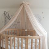 Dosel de tul para cuna con estructura – Beige