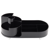 Organizador Multifuncional Rotativo para Cosméticos Negro