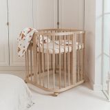 Edredón de bambú para bebé Ositos 75x75 cm – Blanco