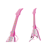 Guitarra Eléctrica para Niños con Luces y Melodías Rosa