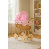 Carrito de Muñecas My Sweet Baby con Ropa de Cama Rosa - imagen 3