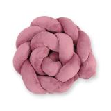 Protector de Cuna trenzado My Sweet Baby Knot Bumper Minky Rosa