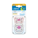 Chupete Dr brown's PreVent Glow mariposa 0-6 meses 2-Pack - imagen 2