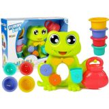 Set de baño de rana con cubos