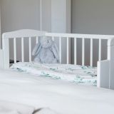 Cuna de Colecho 2 en 1 Waldin con colchón - Blanco