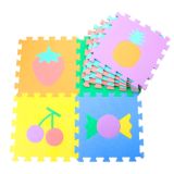 Alfombra Puzzle Educativa de Espuma EVA Frutas y Dulces