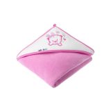 Toalla con Capucha para Bebé Akuku Tigre Rosa