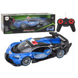 Coche de Policía RC Control Remoto Escala 1:12 Azul