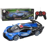 Coche de Policía RC Control Remoto Escala 1:12 Azul