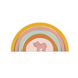 Arco iris de madera apilable Trixie - Estimula la creatividad