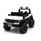 Coche de Batería 4x4 22F 12V10Ah Blanco