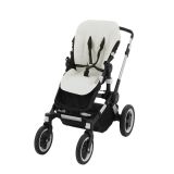 Colchoneta Silla Paseo Oval U. Regent en color crema de Cambrass mostrando su diseño ovalado.