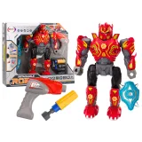 Robot enroscador con luz y sonido rojo