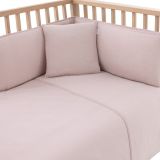 Juego de cuna Unic rosa Cambrass 100x140 cm, funda nórdica y protector