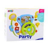 Simulador de conducción en el hogar, ideal para el desarrollo infantil.