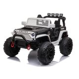 Coche eléctrico de policía negro JC666