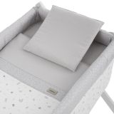 Minicuna Tijera Madera Ardi Gris/bco 55x87x74 Cm - Cambrass - imagen 2
