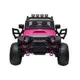 Coche eléctrico Jeep JC666 pintado en rosa