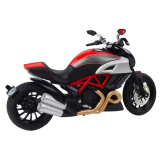 Motocicleta Deportiva de Metal con Luces y Sonidos 1:12