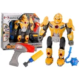 Robot enroscador amarillo con luz y sonido