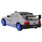 Coche Deportivo Control Remoto R/C 1:24 Gris con Ruedas Intercambiables