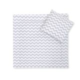 Juego de Minicuna con Edredón y Almohada My Sweet Baby Chevron Gris