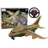 Avión de Control Remoto Militar Camo con Luces