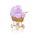 Carrito de Muñecas Mimbre con Ropa My Sweet Baby
