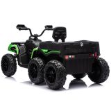ATV Cuatrimoto a Batería con Remolque JC606 24V 4x4 Verde