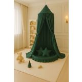 Dosel de algodón My Sweet Baby para habitación infantil - Verde botella - imagen 3