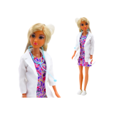 Muñeca Anlily 4 en 1: Doctor, Peluquera, Cocinera y Amante de Animales