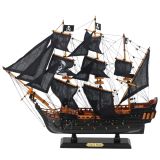 Modelo Coleccionable Barco Veleros Decorativo Black Pearl 49x43cm