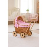 Cochecito de Muñeca My Sweet Baby Chiara - Natural con Ropa Rosa - imagen 2