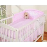 Protector de Cuna My Sweet Baby - Hearts Polka Dots Rosa - imagen 3