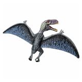 Los cuatro dinosaurios del set en contexto de juego educativo.