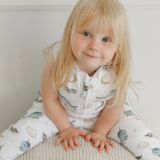 Saco de dormir con piernas 3-4 años 2,5 TOG Ballenas – Blanco